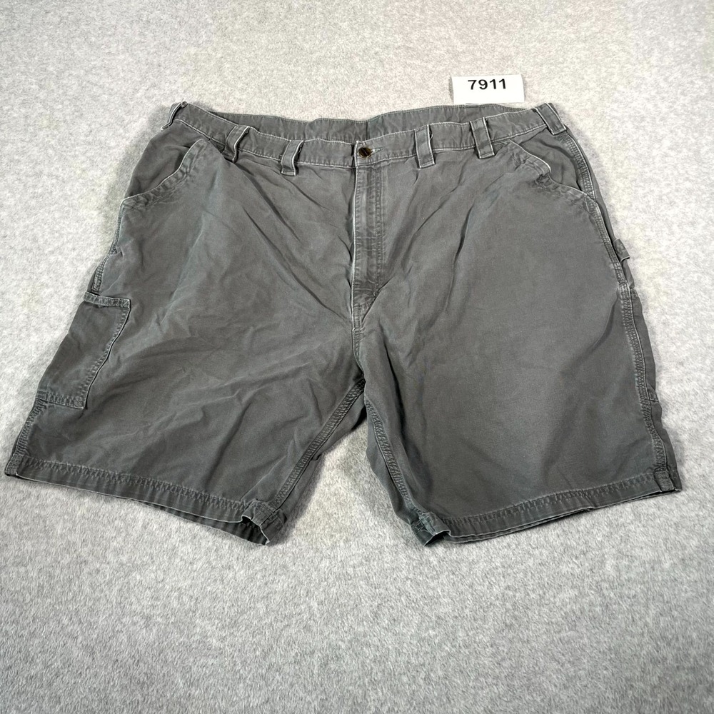 Carhartt Shorts Mens 50 Gray Cotton Original Fit Flat Front Workwear Outdoor‎
